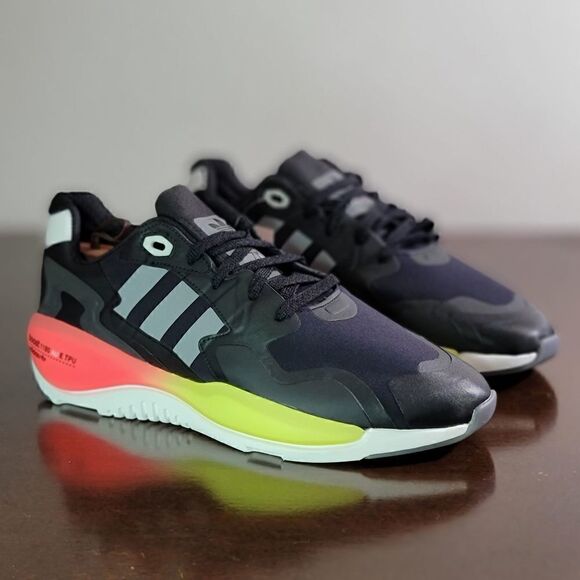 Adidas Originals ZX Alkyne Neo Tokyo Men's Shoes Size 10 Black Grey White Red - Picture 9 of 12